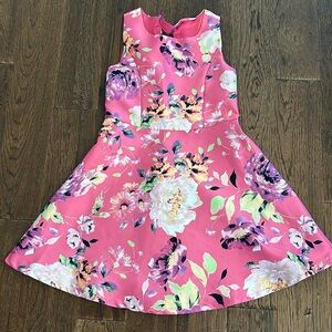 NWT Girls Floral A line dress size 8